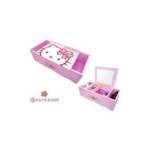  Sanrio Hello Kitty Desk Cosmetics Wood Case Pink New: Home 