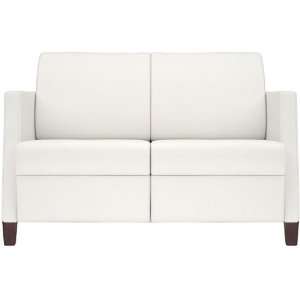   Loveseat with Upholstered Arms, Split Seat and Wood Feet Home