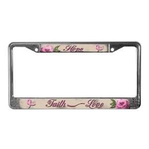  Breast Cancer Awareness Health License Plate Frame by 