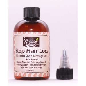 Nzuri Hair Oil Stop Hair Loss Hair Oil 19 Herbs Scalp Massage Oil 4oz