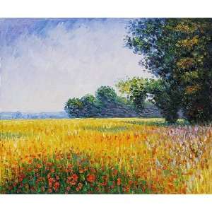  Claude Monet Oat Fields  Art Reproduction Oil Painting 
