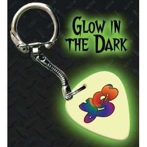  Yes Glow In The Dark Premium Guitar Pick Keyring: Musical 