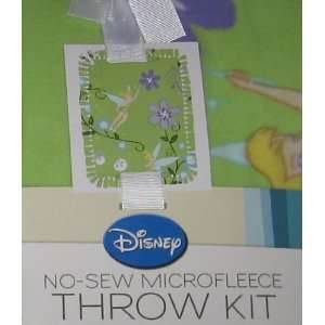   Disney Tinkerbell No Sew Microfleece Throw Blanket Kit