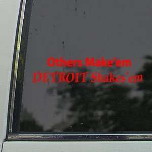 Others Makeem Detroit Shakesem Red Decal Diesel Red 