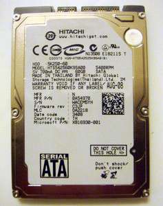 HITACHI 60GB HTS542560K9SA00 SATA 2.5 Laptop Internal Hard Drive 