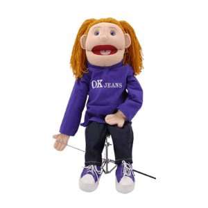 Girl in purple Full Body Puppet: Toys & Games