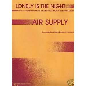  Sheet Music Air Supply Lonely is the Night 33 Everything 