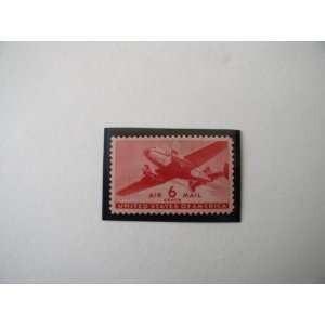  Single 1941 US Airmail Postage Stamp, Twin Motor Transport 