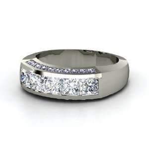  Channeling a Princess Ring, 14K White Gold Ring with 