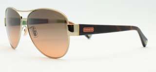 Coach Sunglasses 7003 Kristina 9012/95 (Gold / Orange) New & Genuine 
