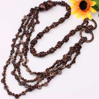 3pcs Wholesale Assorted Coconut Shell Round Necklaces  