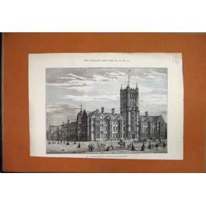  1888 Durham College Of Science Newcastle On Tyne Print 