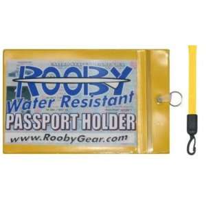   Yellow Water Resistant Passport Holder with Lanyard: Sports & Outdoors
