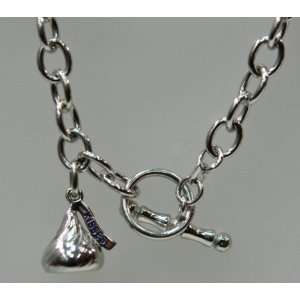  Silver & Hersheys Kiss Jewelry Charm Bracelet Jewelry