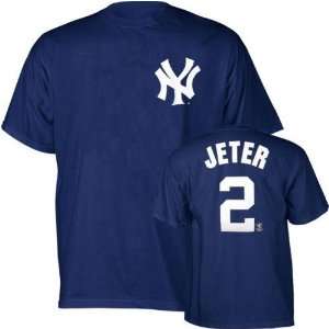  Derek Jeter (New York Yankees) Name and Number T Shirt 
