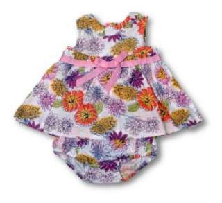    Little Bitty Floral Print Sundress w/ Diaper Cover: Clothing