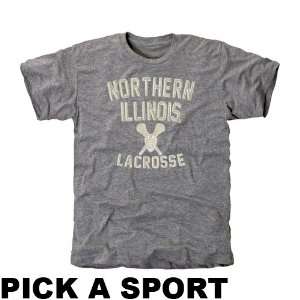  Northern Illinois Huskies Legacy Tri Blend T Shirt   Ash 