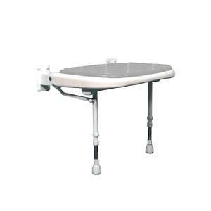  AKW Wide Padded Fold Up Shower Seat, Gray: Health 