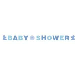  Tickled Blue Baby Shower Banner   Boy Baby Shower 