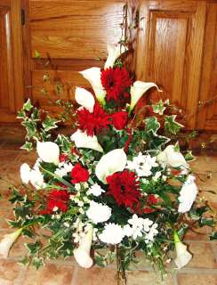   Church Flower Stephanotis Red White Bridal Florist Altar Valentine