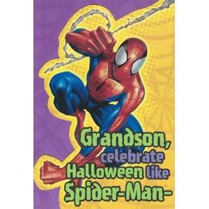Halloween Card Spider man Grandson, Celebrate Halloween Like Spider 