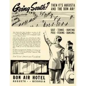  1941 Ad Bon Air Hotel Augusta Georgia Amenities Recreation 