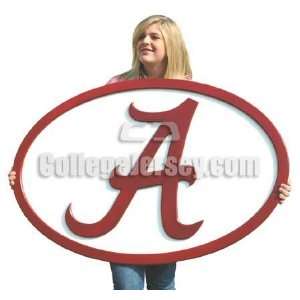 Alabama Crimson Tide Logo Wall Art Memorabilia.:  Sports 