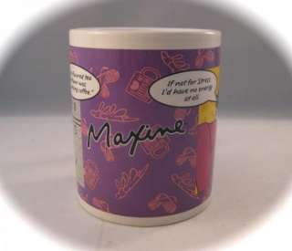 WHIMSY Hallmarks Maxine Purple Coffee/Stress/Energy Ceramic Coffee 