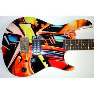 Roger Daltrey autographed Guitar (Peavy Rockmaster: Colorful #2) The 