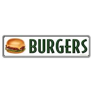  Burgers Food and Drink Metal Sign   Garage Art Signs: Home 