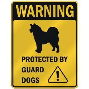 WARNING  ALASKAN MALAMUTE PROTECTED BY GUARD DOGS  PARKING SIGN DOG