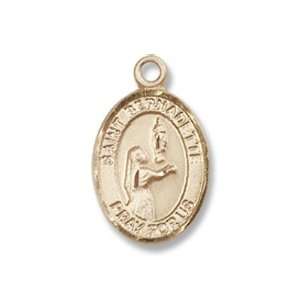  14K Gold St. Bernadette Medal Jewelry