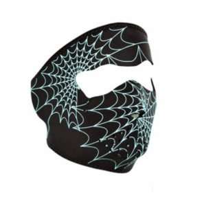   in the Dark Spiderweb Face Design Full Face Mask: Sports & Outdoors
