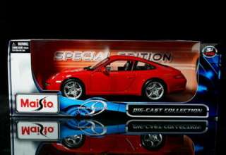 Porsche 911 Carrera S MAISTO Diecast 1:18 Scale Red  