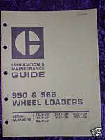 Caterpillar 950 & 966 Wheel Loader Operators Manual  