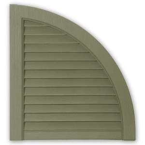    93 2 Pack Spanish Moss 15 Open Louvered Arch Top for Vinyl Shutters