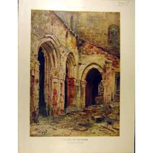  1915 Church Sermaize Eglise Vignal Ww1 War French Print 
