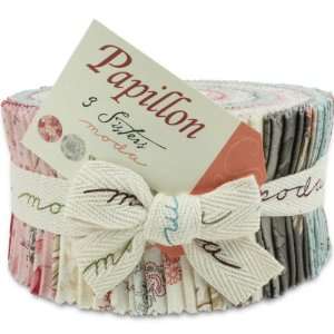  Moda Papillon Jelly Roll Quilt Strips 4070JR Arts, Crafts 