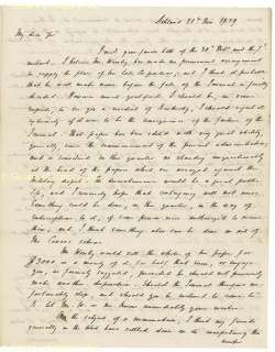 HENRY CLAY   AUTOGRAPH LETTER SIGNED 11/21/1829  