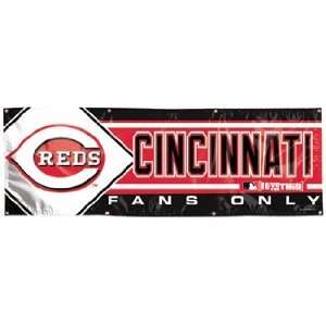  MLB Cincinnati Reds Banner   2x6 Vinyl: Sports & Outdoors