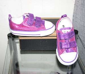 Converse Girls Toddler CT 3V OX Velcro Shoes SIZES NIB  
