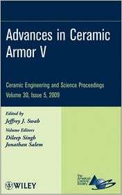 Advances in Ceramic Armor V, (0470457554), Jeffery J. Swab, Textbooks 