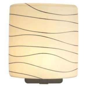  Wave Quadro Oval Wall Sconce : R085377 Finish Satin Nickel 