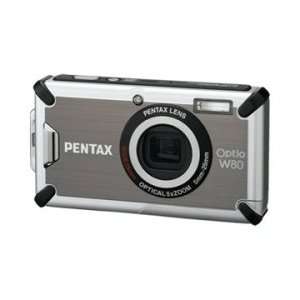   Optio W80 Gunmetal Grey Waterproof Digital Camera