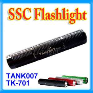 TANK007 TK 701 SSC 3W LED Aluminum Flashlight (AAA, 10440)  