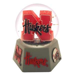  Nebraska U Logo In Water Globe. Schools Fight Song Plays 