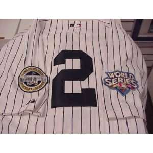 Yankees DEREK JETER Authentic Pinstripe Jersey sz 52:  