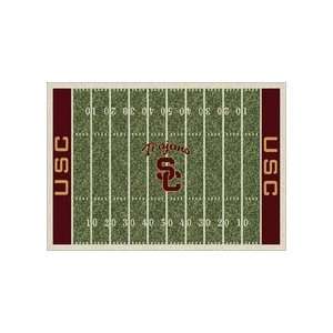  USC Trojans 5 4 x 7 8 NCAA Home Field Area Rug: Sports 