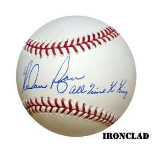  Autographed Nolan Ryan Ball   w/ All Time K King: Sports 