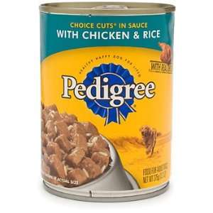  Pedigree Choice Cuts in Sauce with Chicken and Rice Canned 